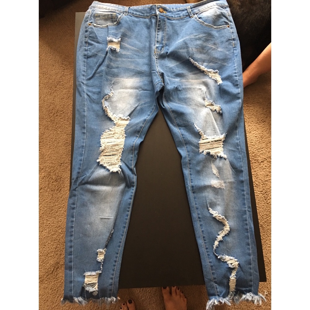 HP❤️ Distressed Skinny Jeans - Picture 3 of 5